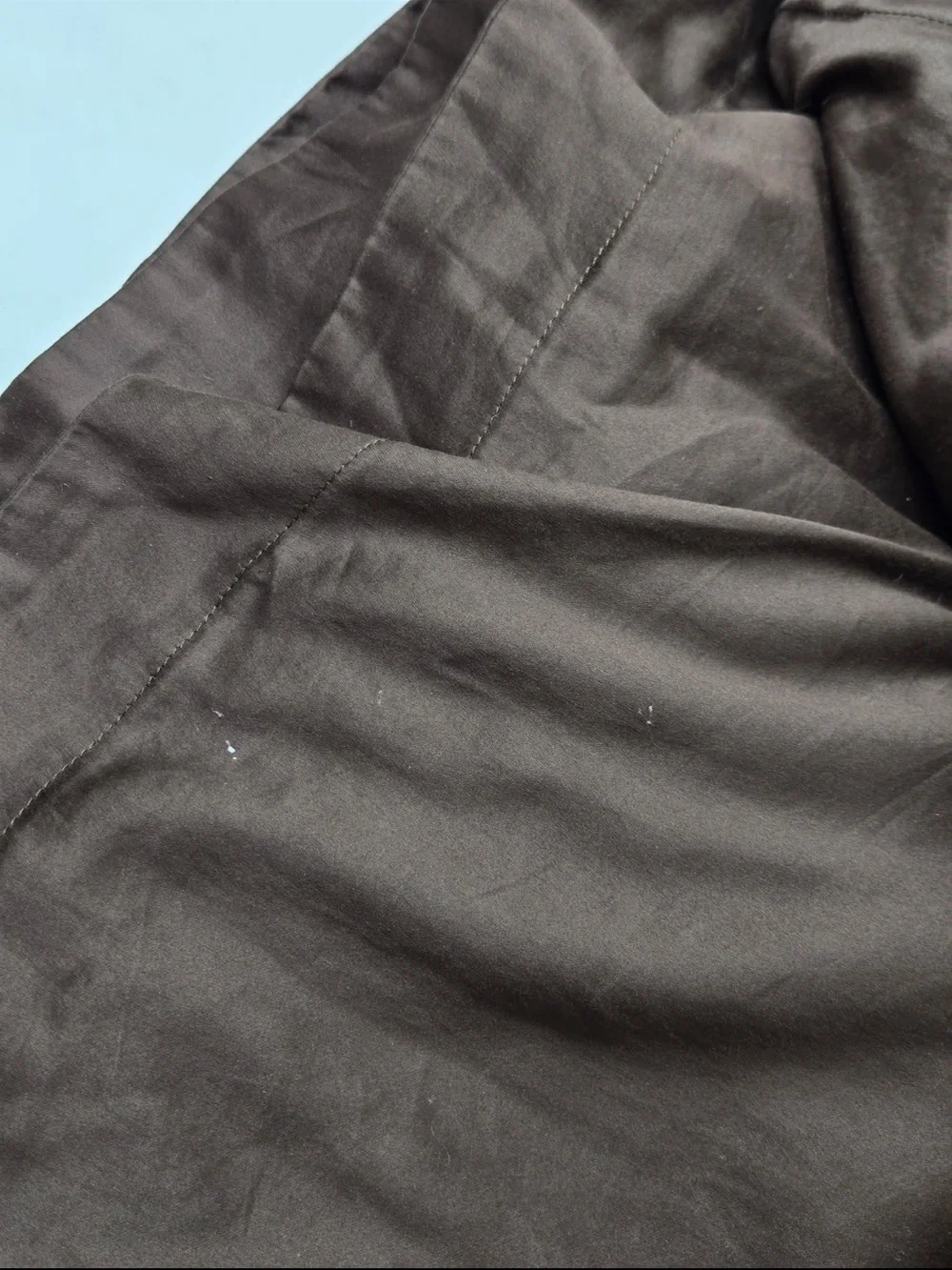 QUINCE Signature Giza Cotton Sateen Duvet Cover Set King/Cal King Espresso 0567